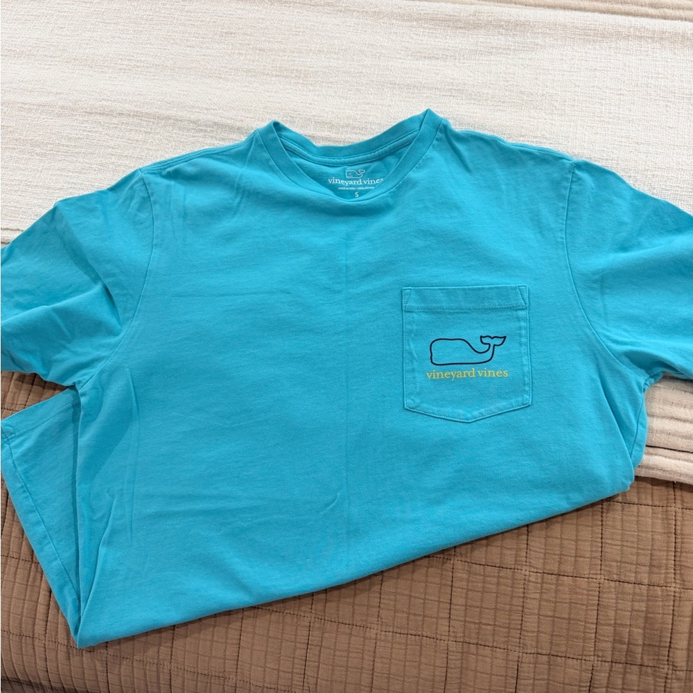Vineyard Vines Teal Pocket Tee